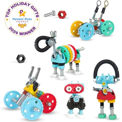 The Off Bits Educational STEM Toys for 6+: Robot Toy Building Sets, 3-in-1 Engineering Kit for Boys and Girls, Build Your Own STEM Building Toys with Endless Possibilities (Jumbo Kit) - style: Jumbo Kit