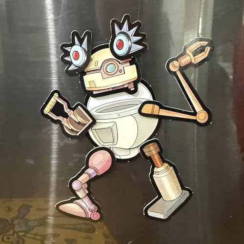 MAGNOMATIC Robot Construction Kit - Funny Fridge Magnet Creature Creation Kit