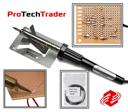 10-Piece Electronics Kit with 30W Soldering Iron and Digital Multimeter