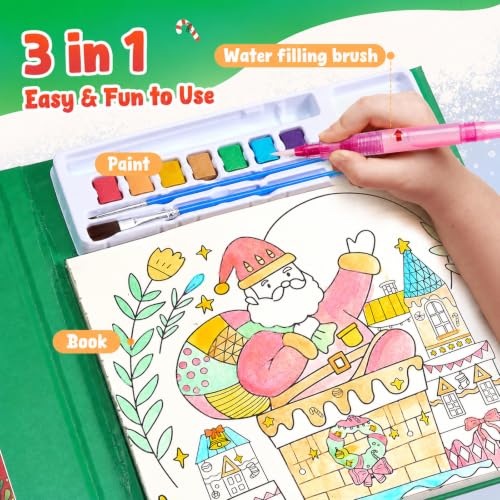 JoyCat Paint with Water Coloring Books for Toddlers (Christmas) - style: Christmas