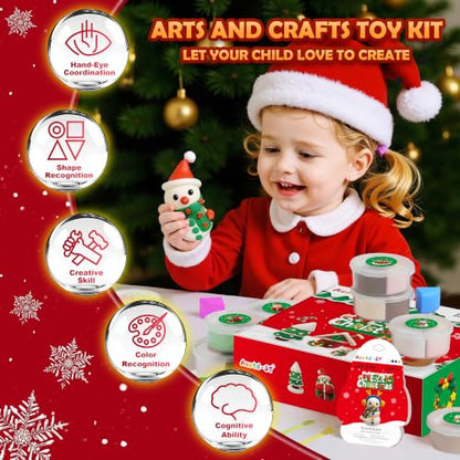 Aestd-ST Air Dry Clay Kit - Christmas Theme, Modeling Clay for Kids - color: Christmas Theme