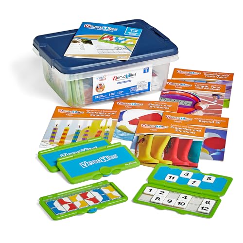 hand2mind VersaTiles Math Classroom Set for Grade 1, Math Practice Workbook for Students, Elementary Classroom Must Haves, First Grade Learning Activities, Teacher Must Haves