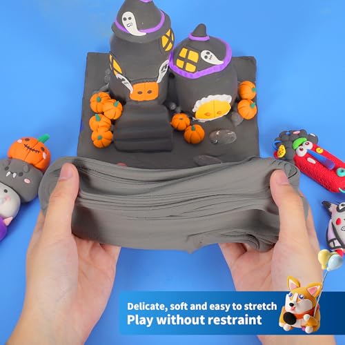 ifergoo 100g Gray Air Dry Clay, 3.5oz DIY Creative Modeling Clay for Kids - color: Gray/100g