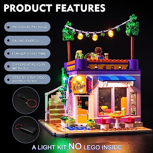 BrickBling Light Compatible with Lego Heartlake City Community Kitchen - style: Classic Version Light