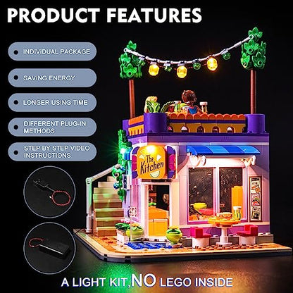 BrickBling Light Compatible with Lego Heartlake City Community Kitchen - style: Classic Version Light