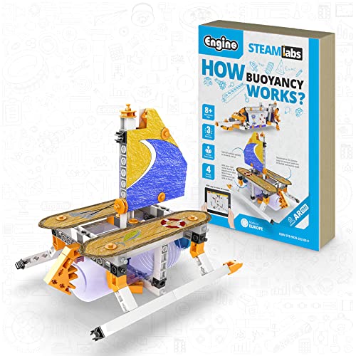 Engino STEAM Labs, How Buoyancy Works, STEAM Toys for Ages 8+, Construction Kit, STEM Project for Girls & Boys, Learning & Education Toys, Experiment & Art Activities (4 Models) - style: How buoyancy works?