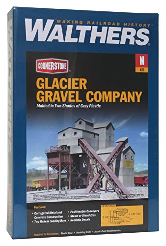 Walthers Cornerstone Series® N Scale Glacier Gravel 5-5/8 x 6-5/8 x 6-1/8" - style: Glacier Gravel Co.