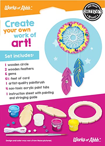 Works of Ahhh Mini Craft Set - Dream Catcher Build & Paint Family Craft Set - style: Dreamcatcher
