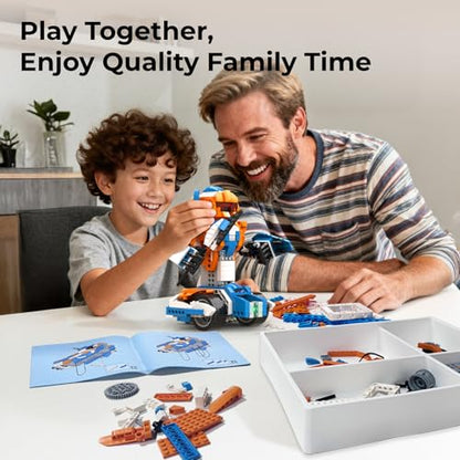 Apitor Robot Building Kit 12-in-1 Coding APP Remote STEM Toy 600 Blocks - style: Robot X