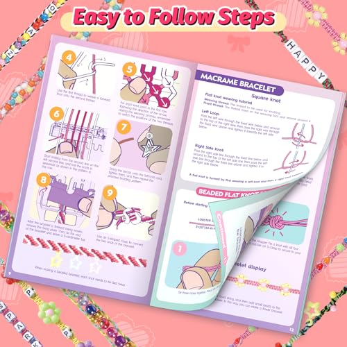Cmiolacuna Friendship Bracelet Making Kit for Girls Ages 8-12 Loom Maker - color: Pink