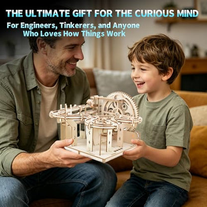 OZJAY 3D Puzzles for Adults, Dual-Track Marble Run Model Building Kit