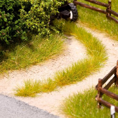 Warmtree 126 Pcs Static Grass Tufts, Diorama Supplies for Scene Accessories - color: Green,dry Yellow