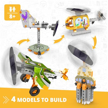Engino STEAM Labs, How Solar Energy Works, STEAM Kit for Ages 8+, Building Kit, STEM Toys for Girls & Boys, Learning & Education Toys (4 Models) - style: How Solar energy works?