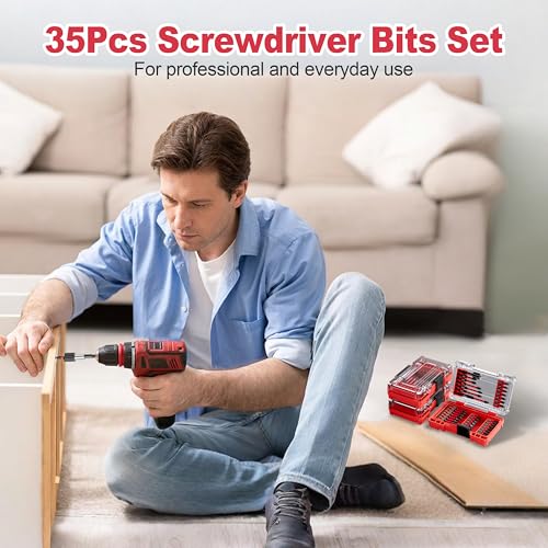 35Pcs Screwdriver Bits Set S2 Steel Screwdriver Impact Kit - style: 35Pcs Screwdriver Bits Set