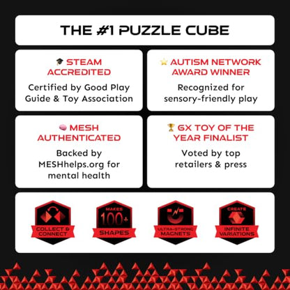Shashibo DODECA Magnetic Puzzle Cube, Stress Relief Fidget Toy - color: Confetti, size: DODECA
