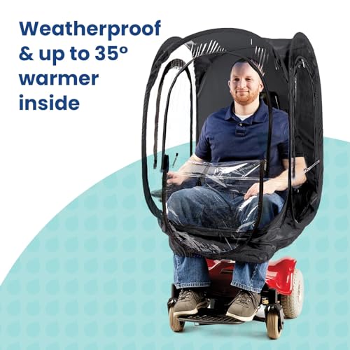 WeatherPod® ChairPod™ 1-Person Wearable Upper Body Pop-Up Pod - color: Black
