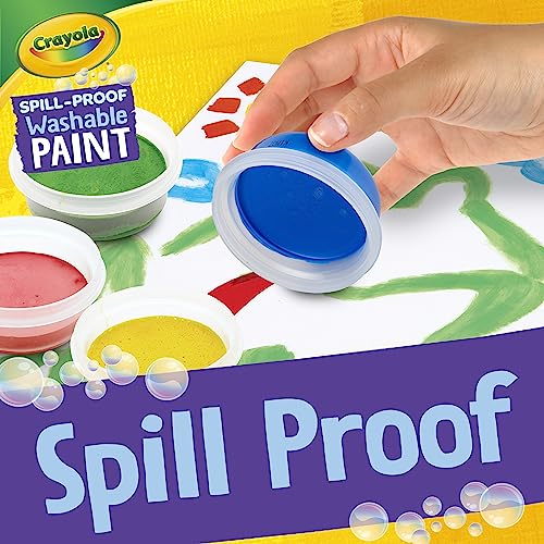 Crayola Spill Proof-Paint Set - Washable Paint for Kids, Includes Paint Brush & Paper, No Drip, Less Mess Arts & Crafts, Toddler Gift, Ages 3+ (Pack of 2) - size: 1 Count (Pack of 2)