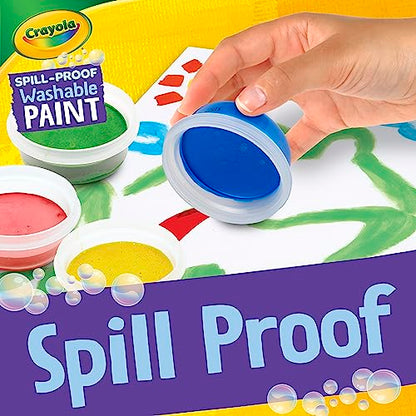 Crayola Spill Proof-Paint Set - Washable Paint for Kids, Includes Paint Brush & Paper, No Drip, Less Mess Arts & Crafts, Toddler Gift, Ages 3+ (Pack of 2) - size: 1 Count (Pack of 2)