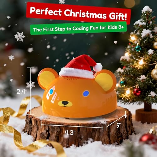 Apitor Robot Bear Screen-Free STEM Coding Robot for Toddlers Ages 3-5