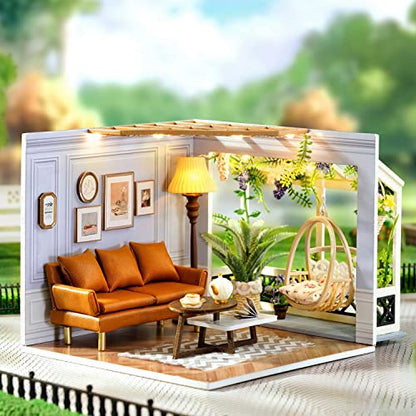 DIY Miniature Dollhouse Kit with Furniture Plus Dust Proof