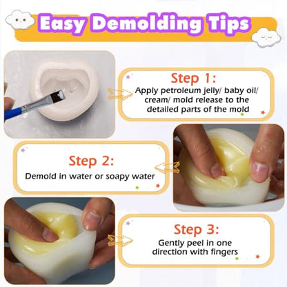 FUNSHOWCASE Taba Squishy Maker 2 Hamster Silicone Molds+Gel+Kits Fufu Squish Making Pack - color: 2 hamster