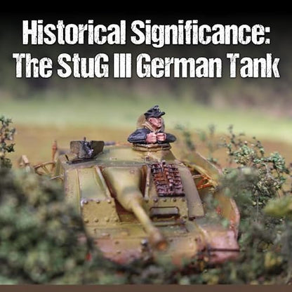 Wargames Delivered - Warlord Games Bolt Action: Tank War - StuG III Ausf G German Army Model Tank Set, 28mm WWII Miniature Models and Army Models for Tabletop Wargaming - color: StuG III Ausf G