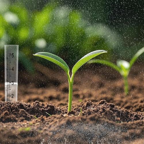 4 Packs of 5" Capacity Rain Gauge Plastic Replacement Rainfall Test Tubes with Scale for Yard Garden Outdoor Home Rain Gauge Outdoor