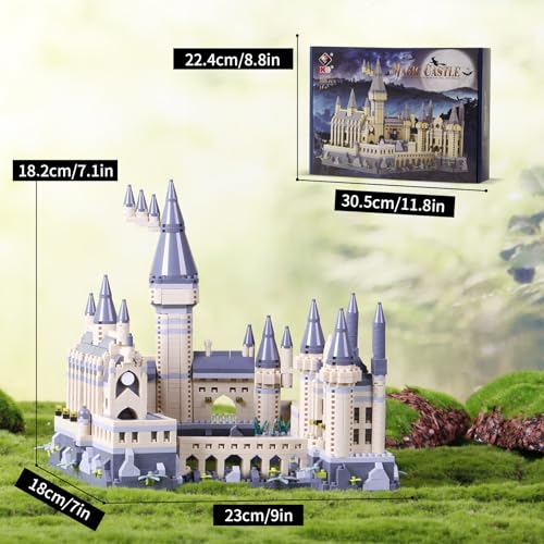 2680PCS Harry Magic Castle Micro mini Building Blocks Toys Sets(Gift Box) - color: Castle