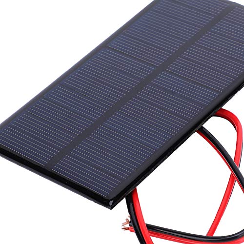 Small Solar Panels, 3 Pcs 6V 1W Polysilicon Solar Cell Charger Module Mini Solar Panels Solar Panel Kit with 30cm Cable for Smart Phone,Small Fans,Monitor,Outdoor Security Camera