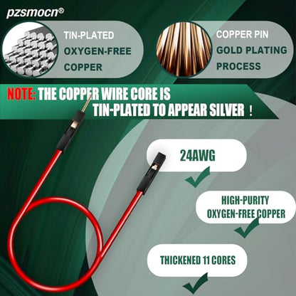 40 Sets / 120 Pcs for Dupont 2.54mm 1-Pin Male-Female Connector Kit - size: 1-Pin Female to Male, style: Black with Cable