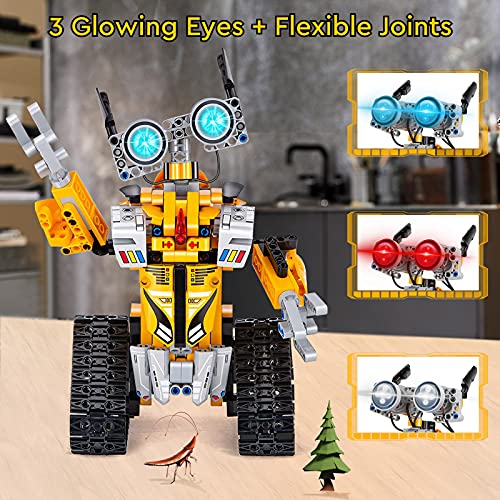 Sillbird Bundle - 2 Items STEM 15-in-1 Solar Robots Toys for Boys Age 8-13, Remote & App Controlled Wall Robot Building kit