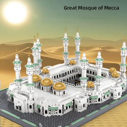 CAXIMSY Great Mosque of Mecca Building Blocks Set Islamic Masjid Architectural Model Toys Muslim Eid Gifts for Kids Adult 2291 Pieces - color: Mjdqzs Architecture