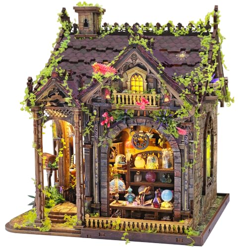 Book Nook Kit DIY Miniature House 3D Wooden Puzzle - Myriad Realms Club - color: Myriad Realms Club