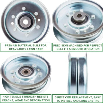 Idler Pulley 756-04280 756-04280A Fits for MTD Cub Cadet Troy Bilt I1042 LTX1042 LTX1040 CC800 760ES TB WC33 XP SP33HW Lawn Mower - color: 756-04280A 756-04280