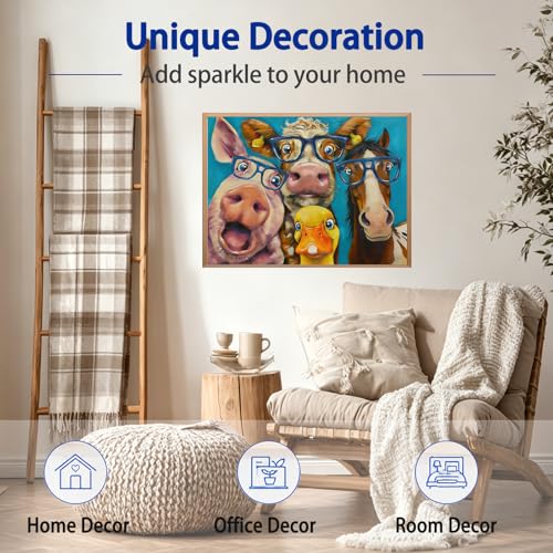 AUKELHJ Diamond Art Kits for Adults, Animal Diamond Painting, 12x16 Inch - color: 14-Animal, size: 12X16 inch