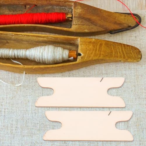 Gogogmee 10 Pcs Wood Weaving Shuttle Sticks Small Weaving Shuttles for Scarf Tapestry Loom Tools & Accessories for DIY Handmade Craft Projects