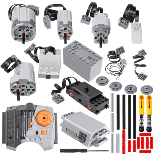 36 Pcs Power Functions Motor Set, Technical Parts Wide Compatibility