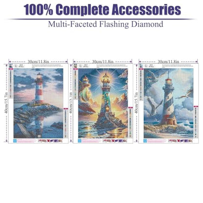 WUDWL 3 Pack Diamond Art Kits for Adults Diamond Painting Kits for Aduls - color: Q-023