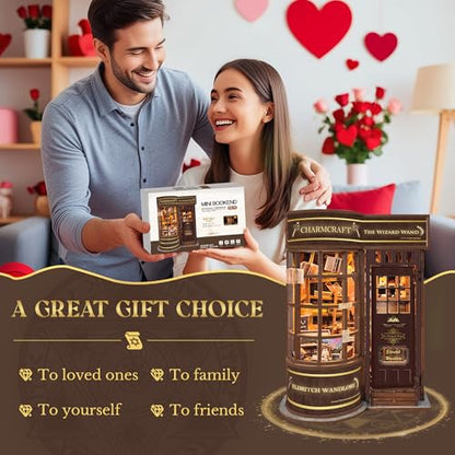 Book Nook Kit DIY Miniature House 3D Wooden Puzzle - Magic Wand Shop - color: Magic Wand Shop