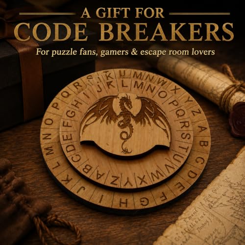 Dragon Cipher Wheel - Accessory for Table Top Gaming - size: Dragon Cypher