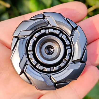 T-Conceal EDC Fidget Slider Spinning Stress Relief Adults Magnet Metal Toys - color: Grey