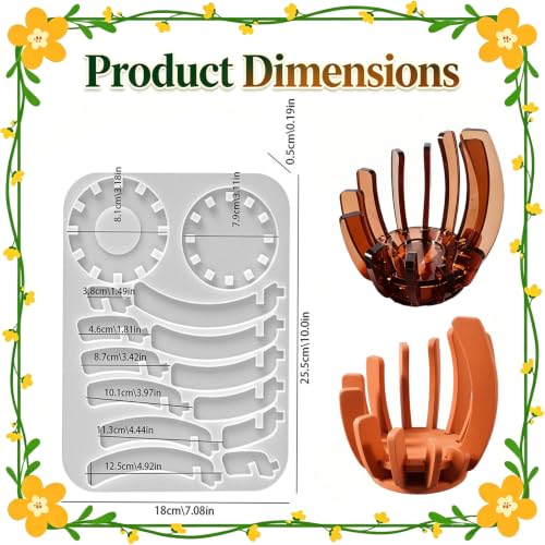 Splicing Candle Holder Silicone Mold for Epoxy Resin Casting - color: Splicing Resin Mold