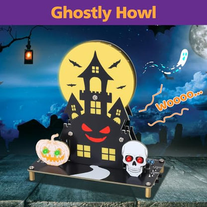 MIOYOOW Halloween Haunted Castle Soldering Kit, LED Light DIY Kit for Teens