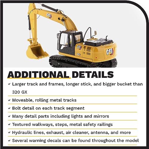 1:50 Caterpillar 323 GX Hydraulic Excavator - High Line Series by Diecast Masters