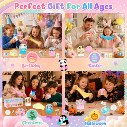 luckycrazy Stress Ball Making Kit, 3 Pack Slime Kit for Girls Ages 8-12 - color: Dessert