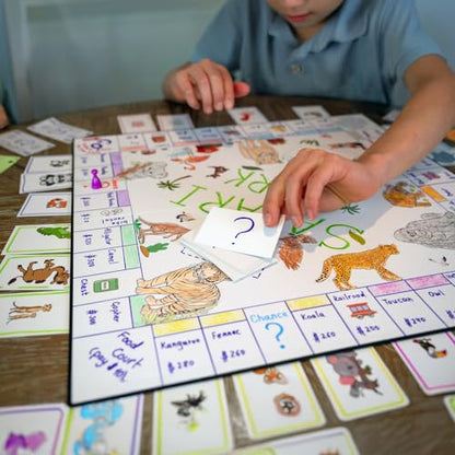 Create Your Own Opoly Board Game Kit with Blank Board & Game Pieces - style: Blank Opoly Game Kit