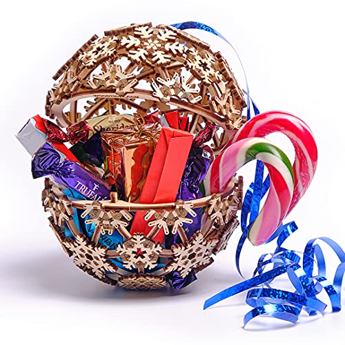 Wood Trick Christmas Ball 3D Wooden Puzzles for Adults to Build