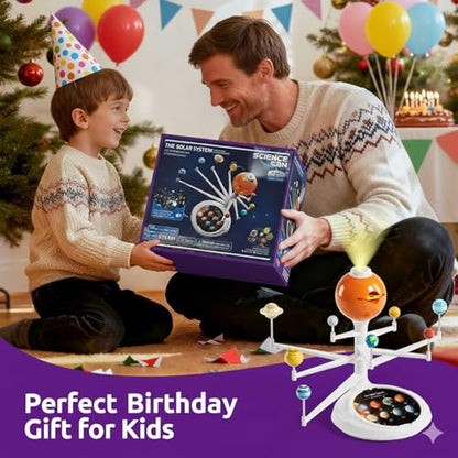 Science Can Solar System for Kids, Interactive Talking Solar System Model - color: White