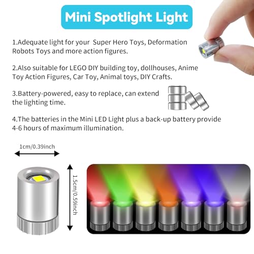 10PCS Warm White Mini LED Lights for DIY Craft, Model Displays, Miniatures - color: Warm White