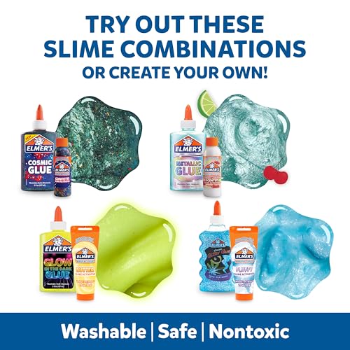 Elmer’s All-Star Slime Kit, Includes Liquid Glue Activator and Premade Slime, 9 Count - Perfect for Birthday Parties, Gift Idea, Kids Activity - style: All Star Slime Kit